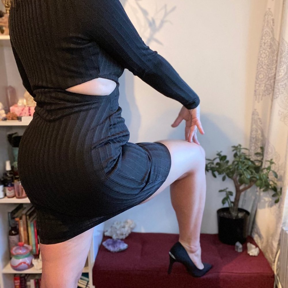 Black Long Sleeve Cocktail Dress